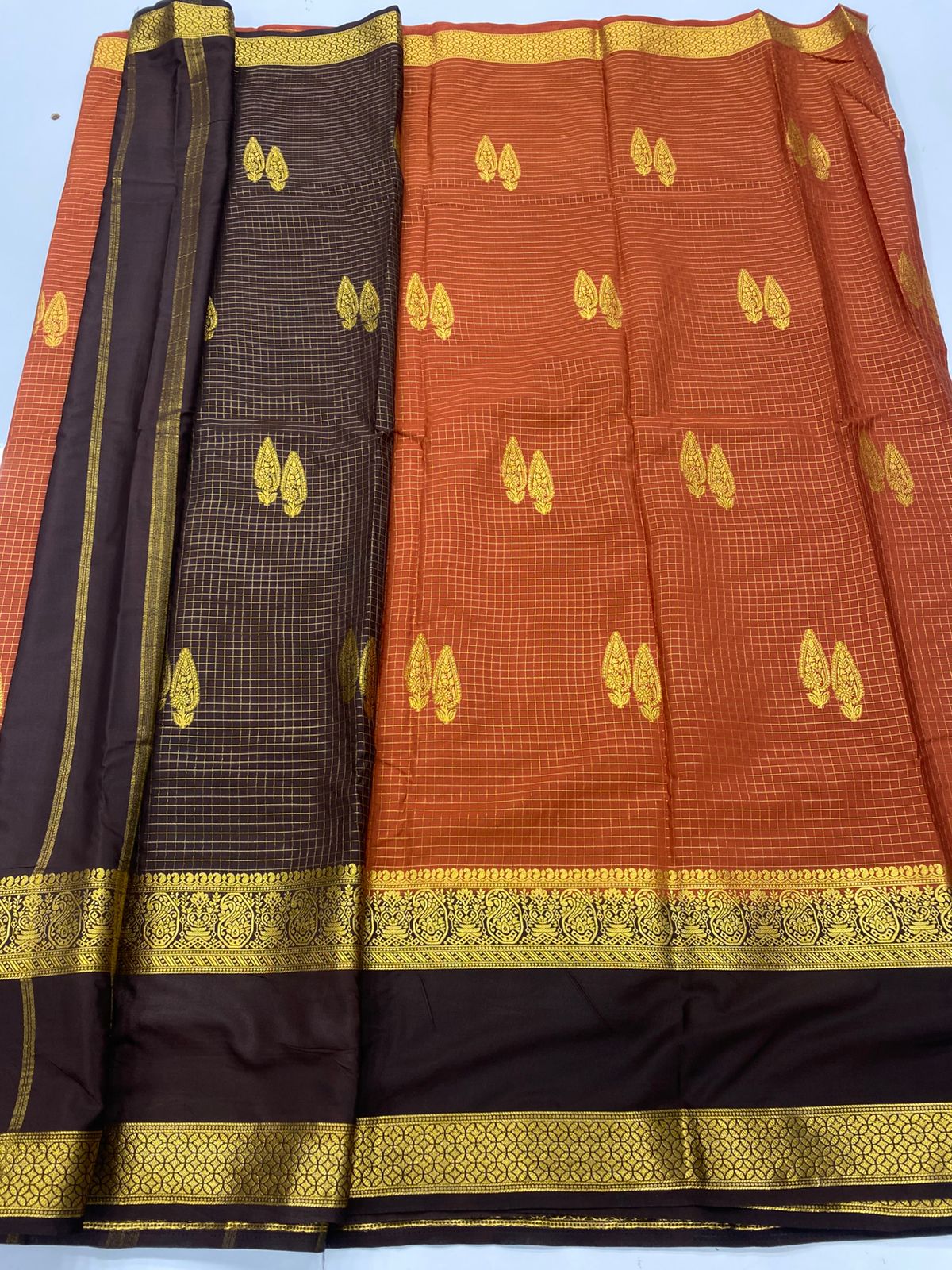 Mysore Crepe Butta Saree ( 3269F-R18 )