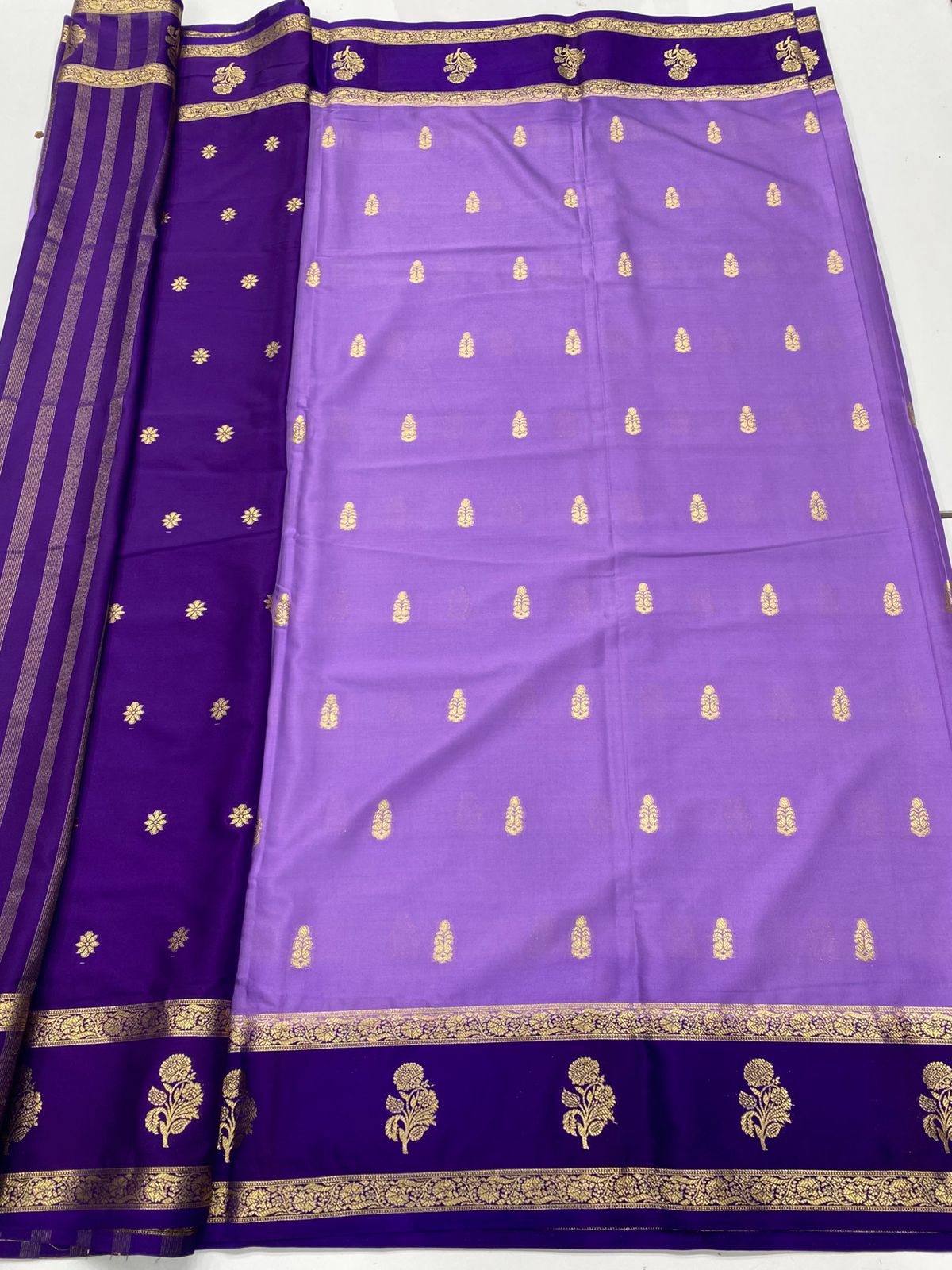 Mysore Crepe Butta Saree(3344)