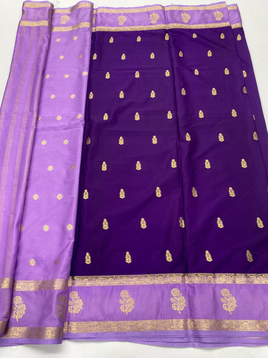 Mysore Crepe Butta Saree ( 3345-R19 )