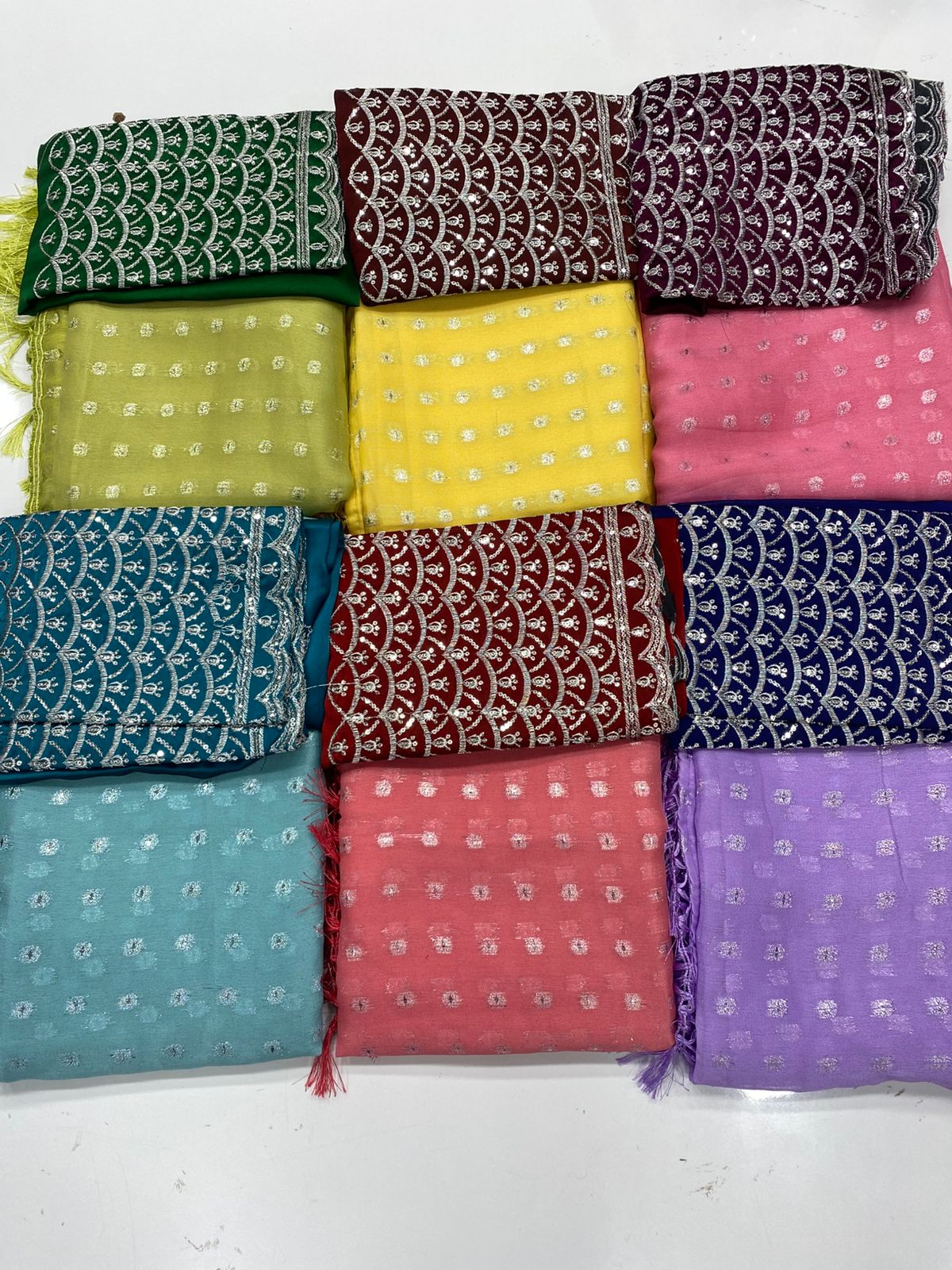 Fancy Georgette Zari Butta Saree(3278)
