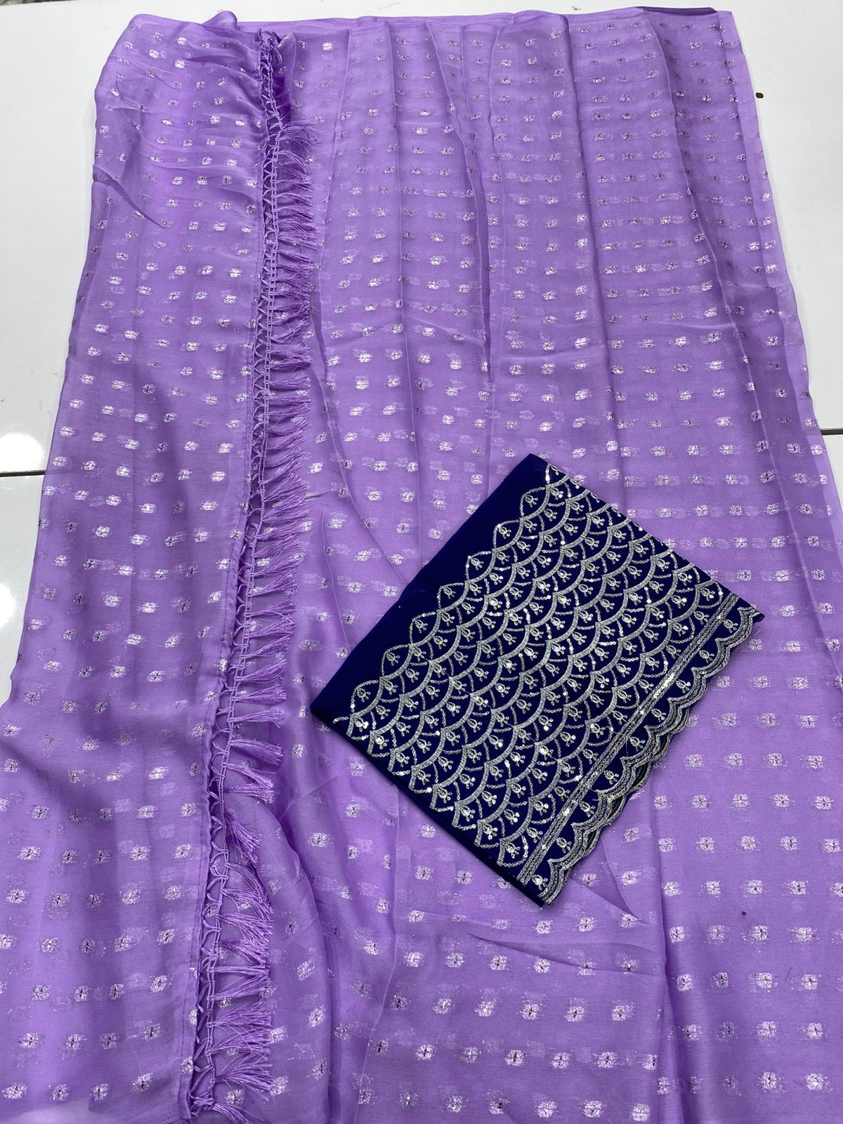 Fancy Georgette Zari Butta Saree(3278)