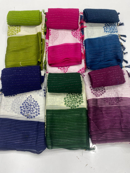 Fancy Space Silk Saree ( 3309-R31 )