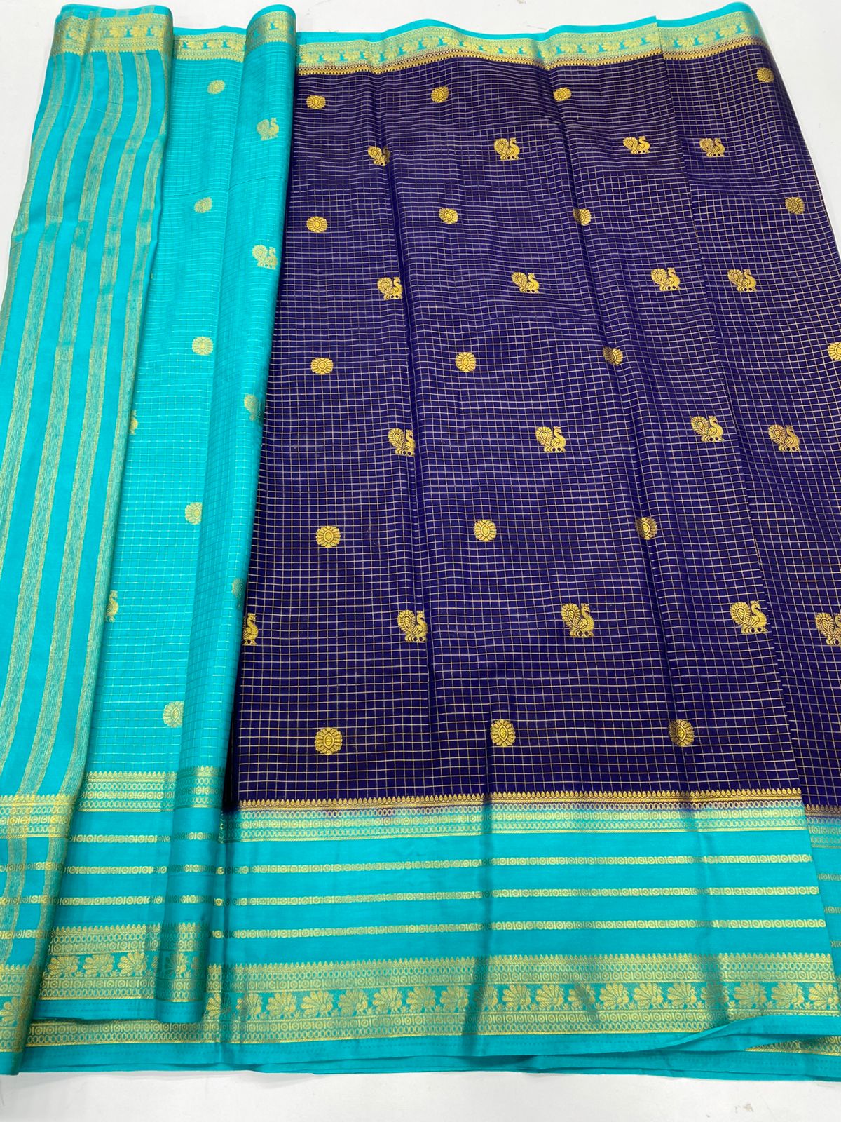 Mysore Crepe Butta Saree(3269C)