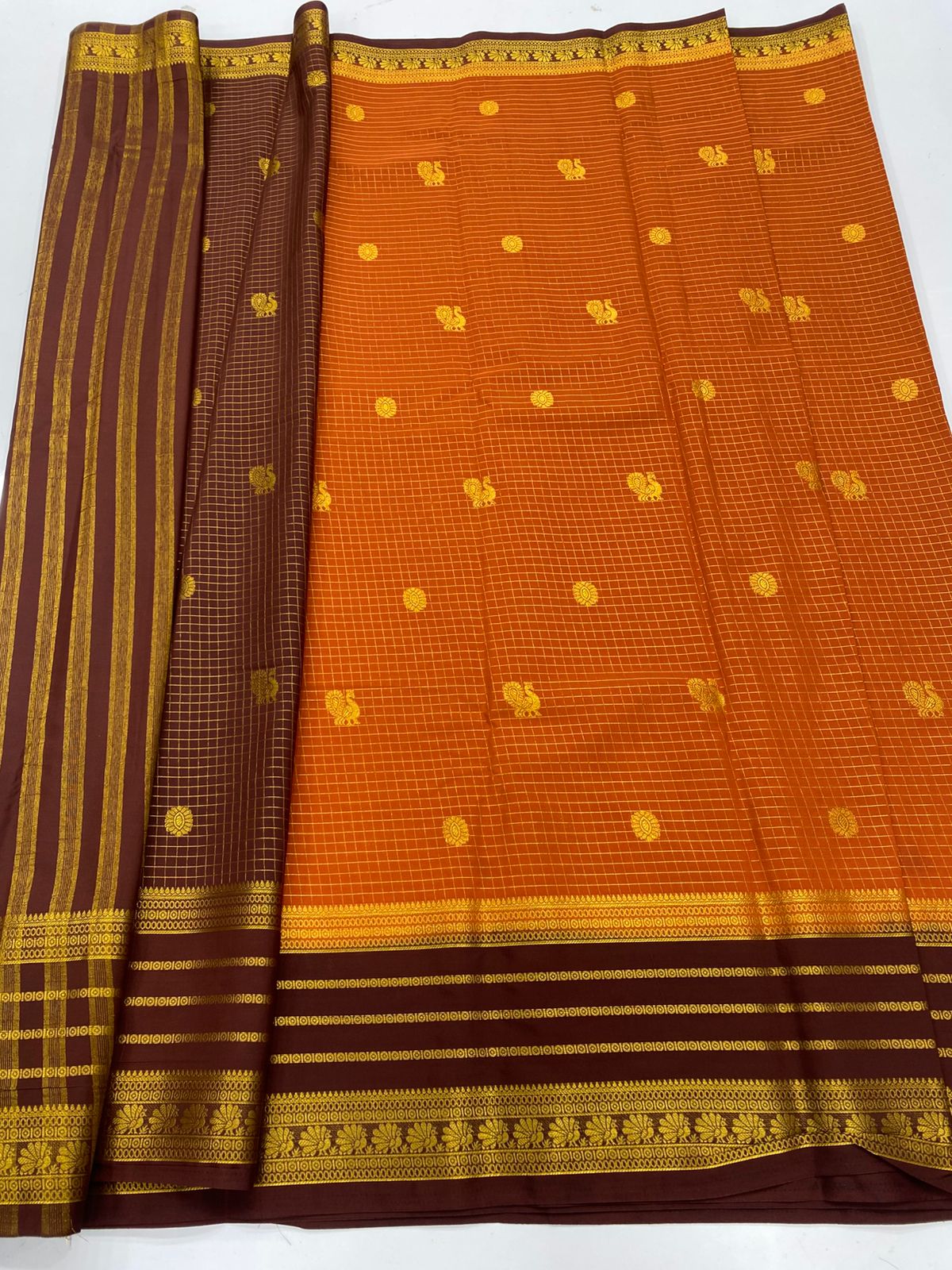 Mysore Crepe Butta Saree(3269C)
