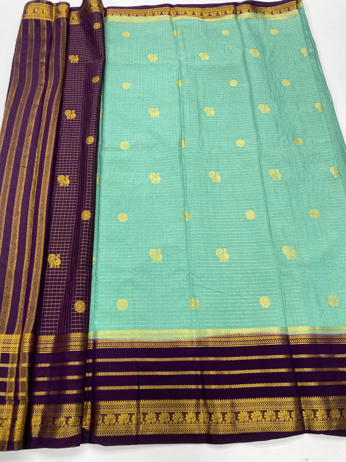 Mysore Crepe Butta Saree(3269C)
