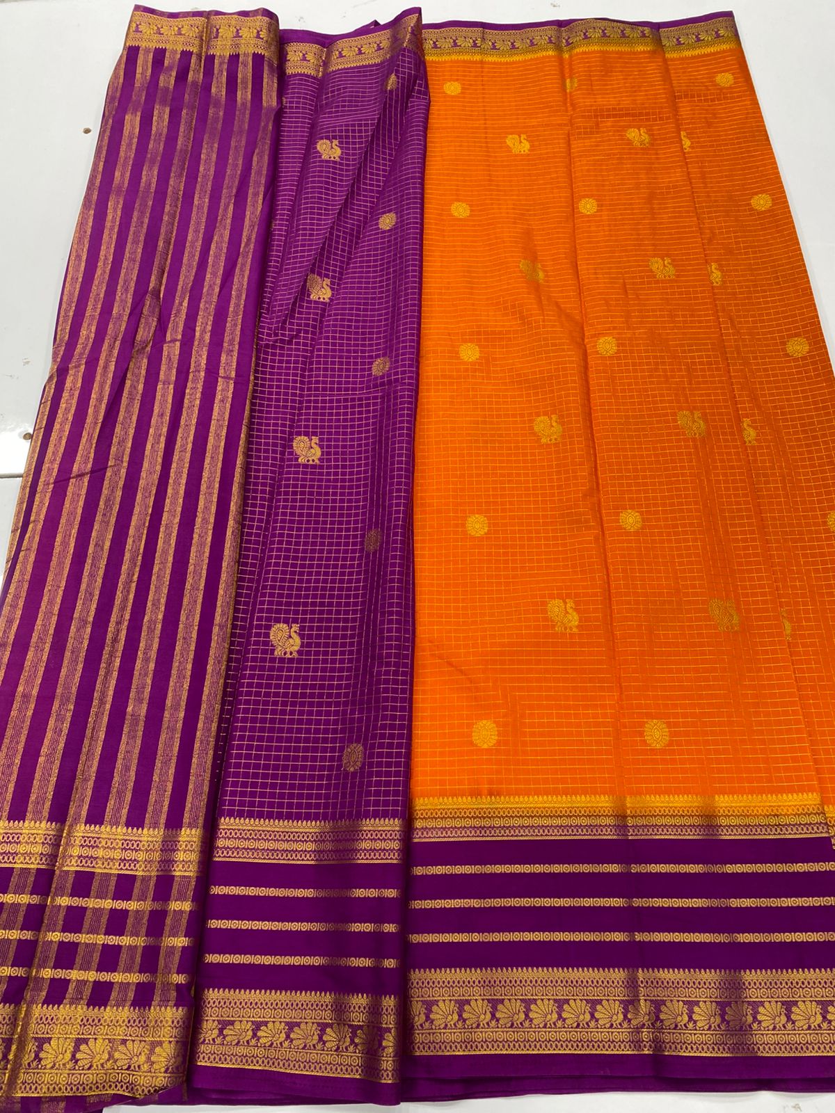 Mysore Crepe Butta Saree(3269C)
