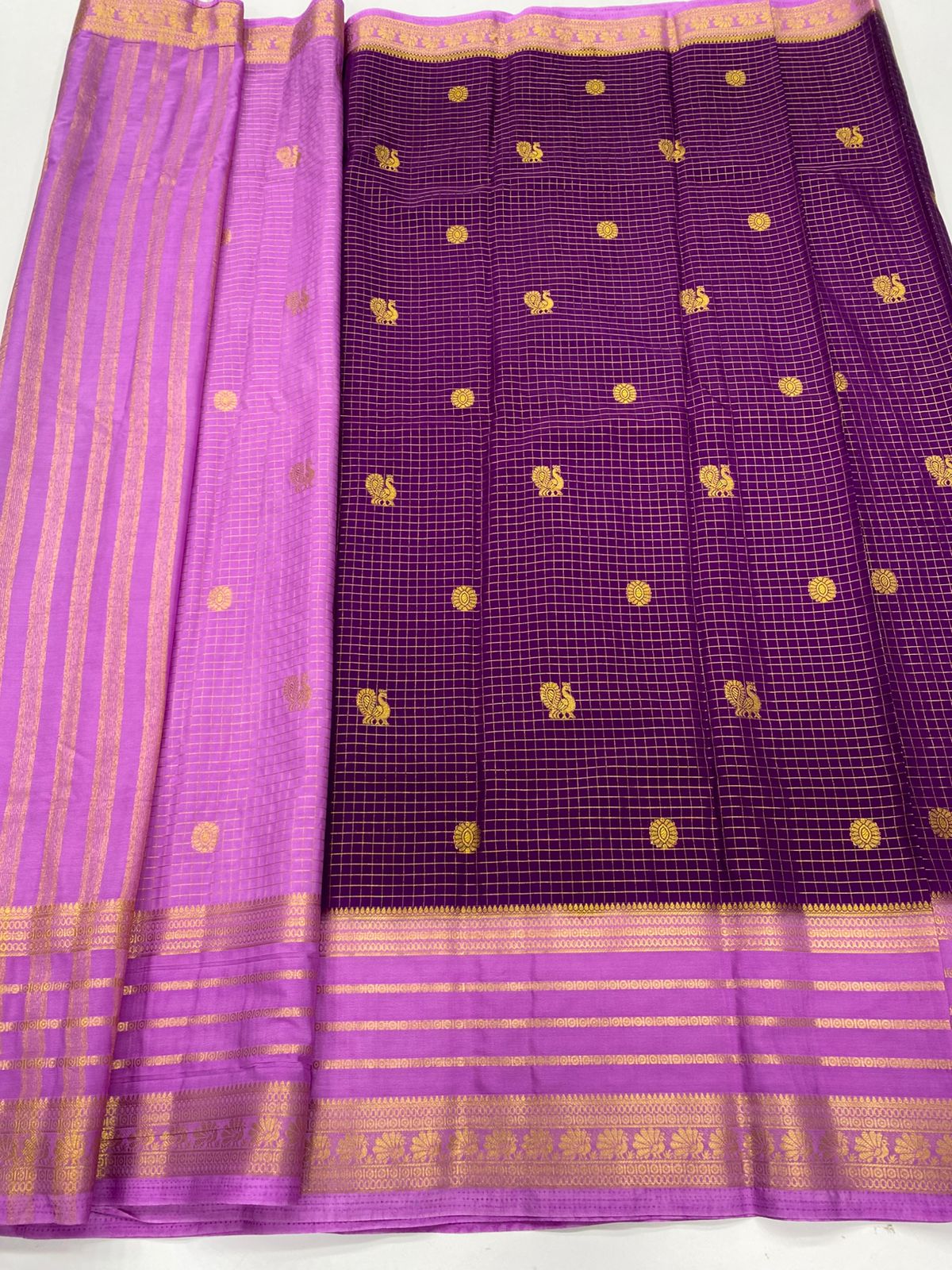 Mysore Crepe Butta Saree(3269C)