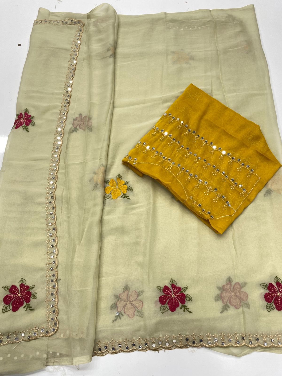 Fancy Space Silk Saree(3348B)