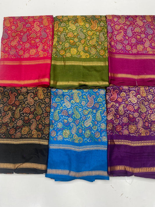 Fancy Georgette Print Saree ( 3328-R47 )
