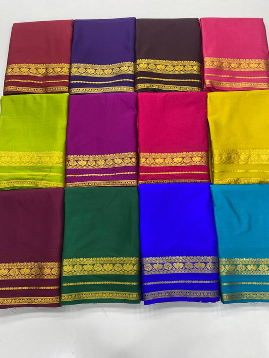 Mysore Crepe Self Saree(3367B)