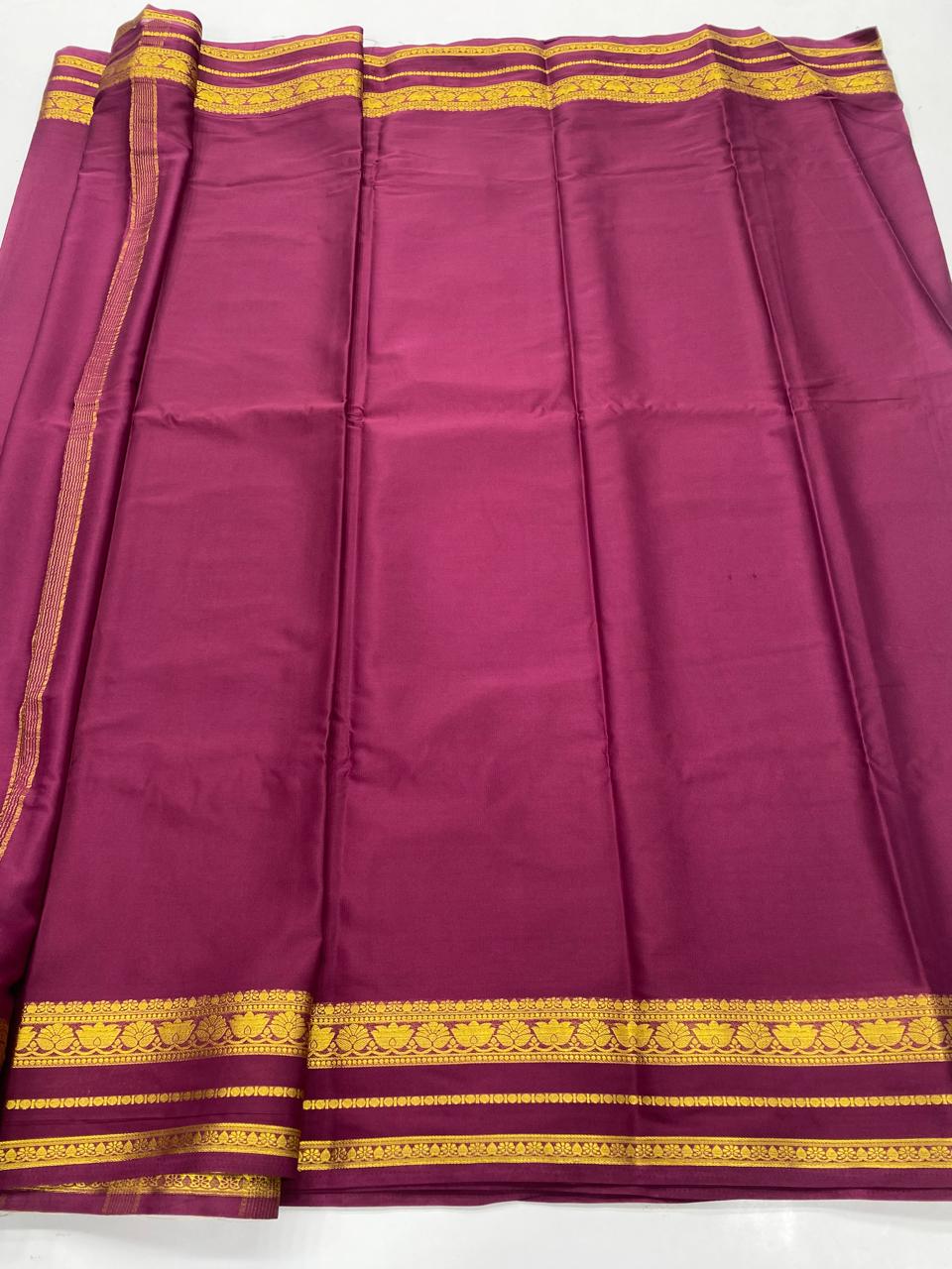 Mysore Crepe Self Saree ( 3367B-R12 )