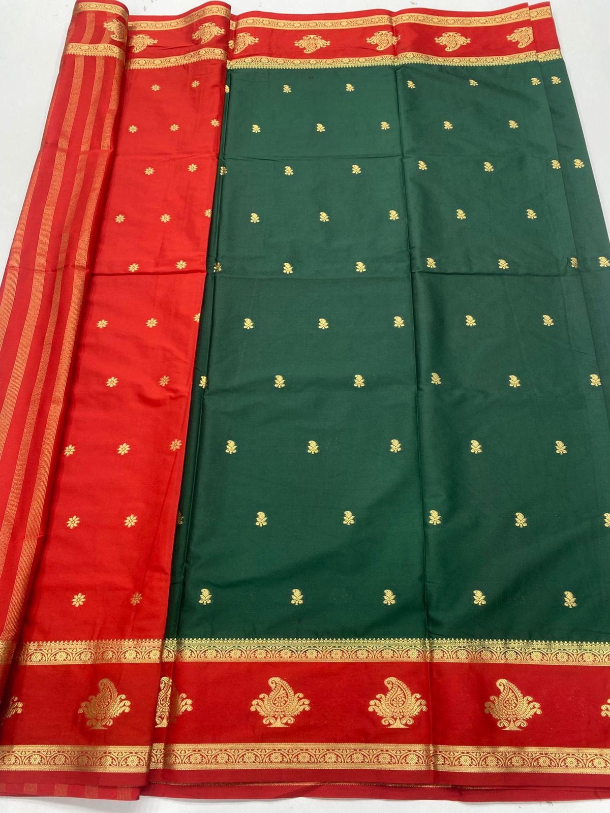 Mysore Crepe Butta Saree(3353A)