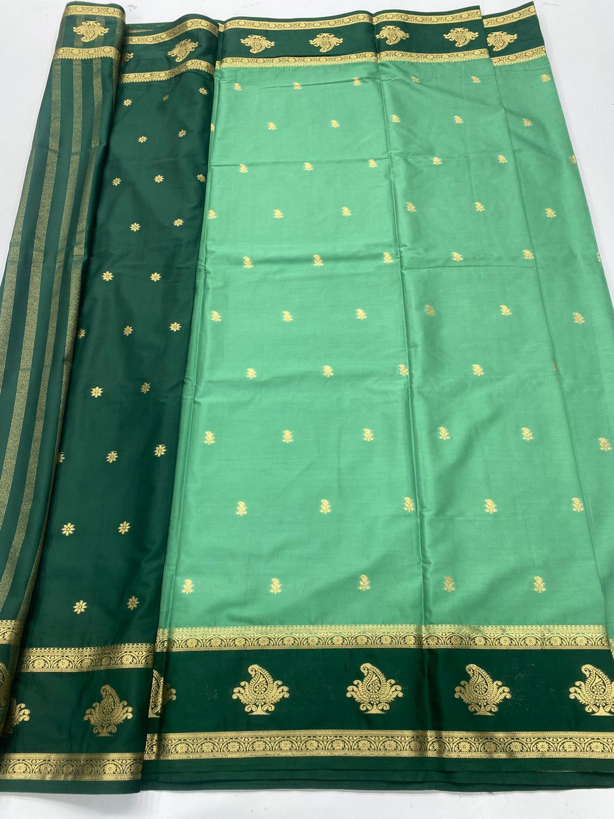 Mysore Crepe Butta Saree(3353A)