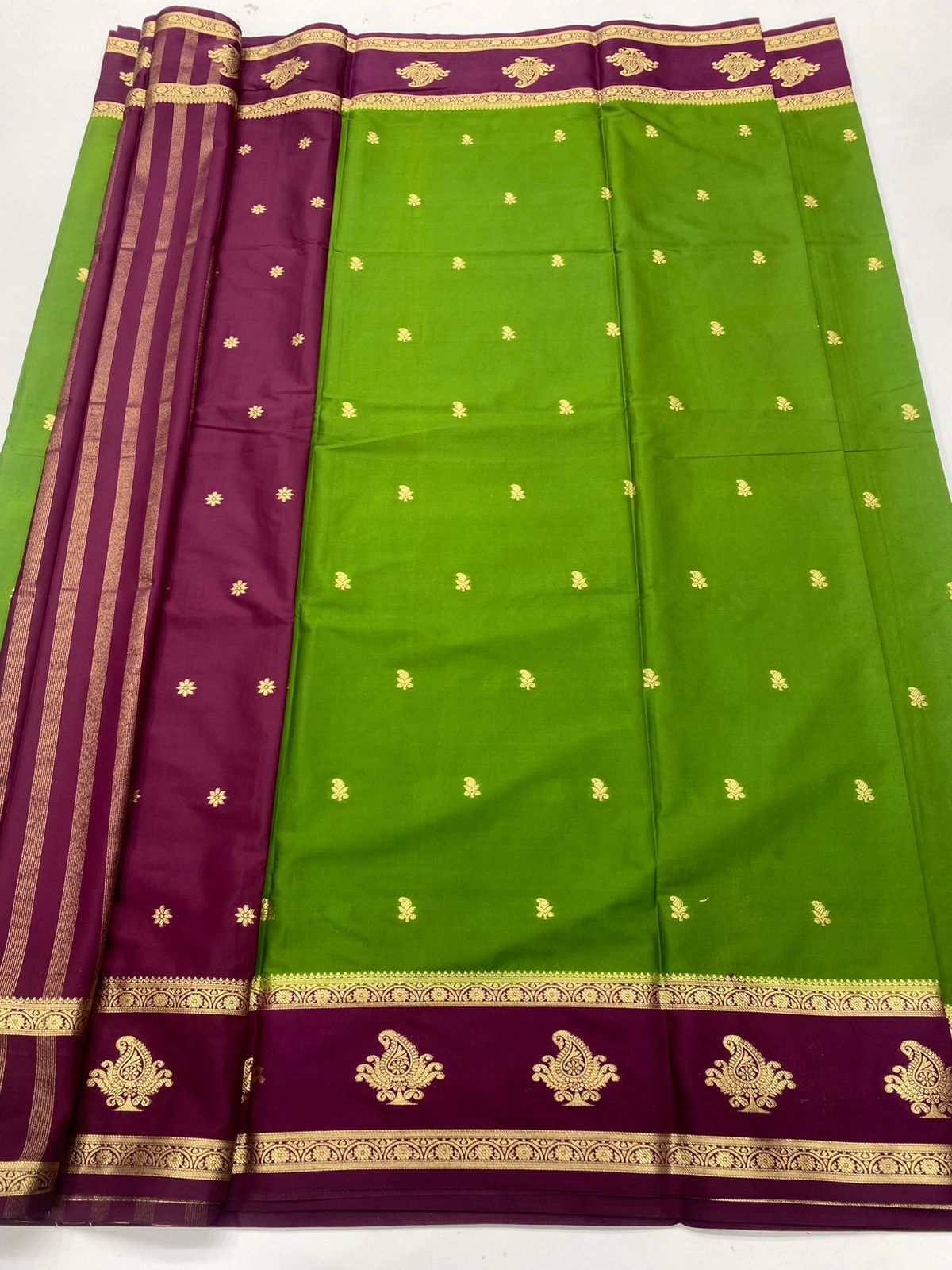 Mysore Crepe Butta Saree(3353A)