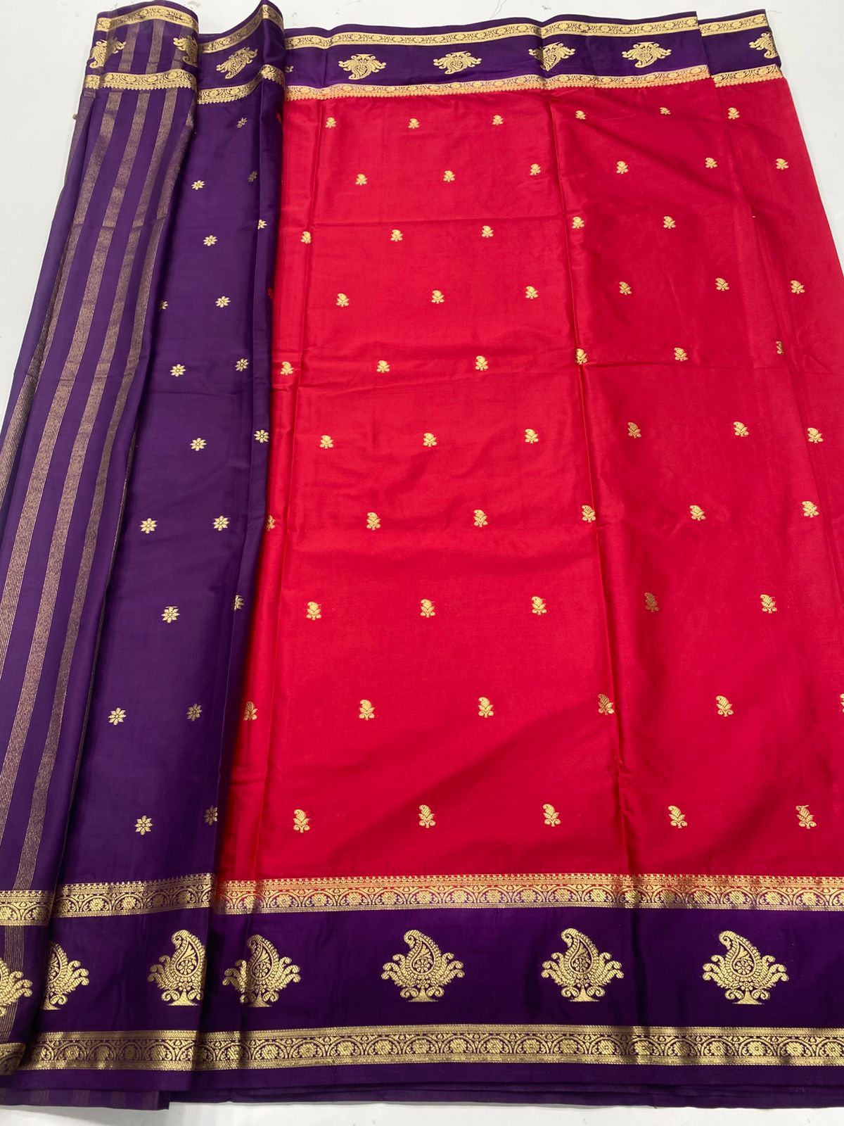 Mysore Crepe Butta Saree(3353A)