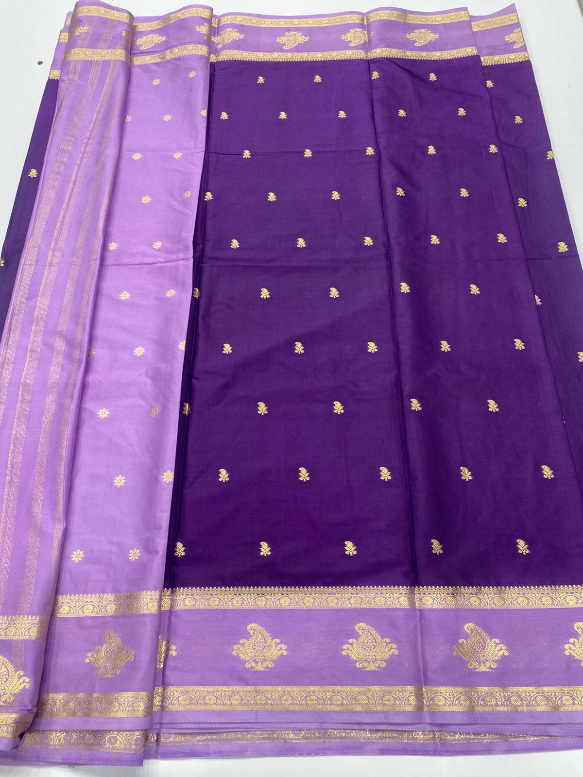 Mysore Crepe Butta Saree(3353A)