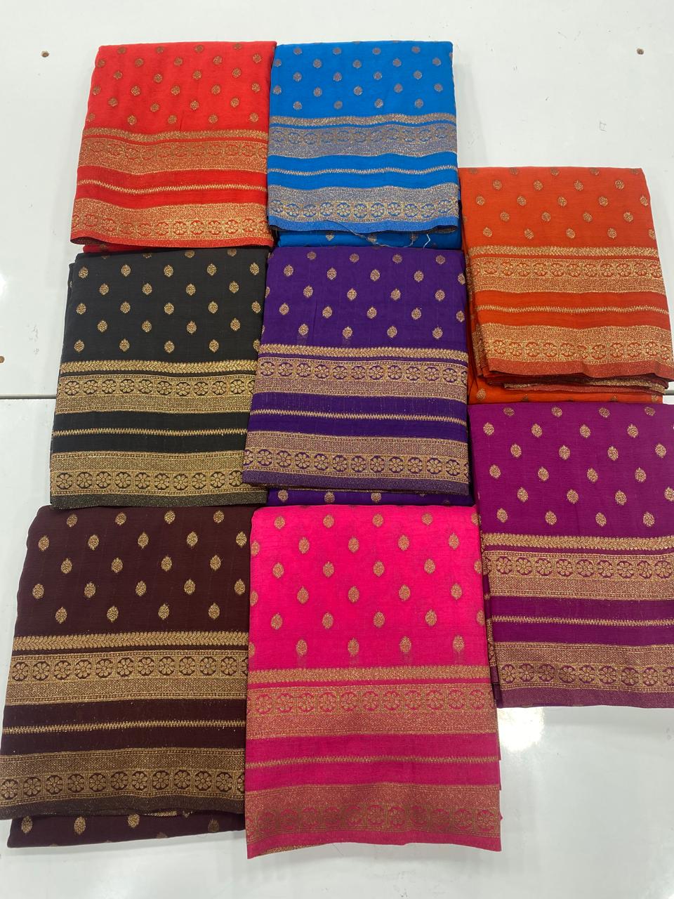 Khaddi Georgette Saree (3382A)