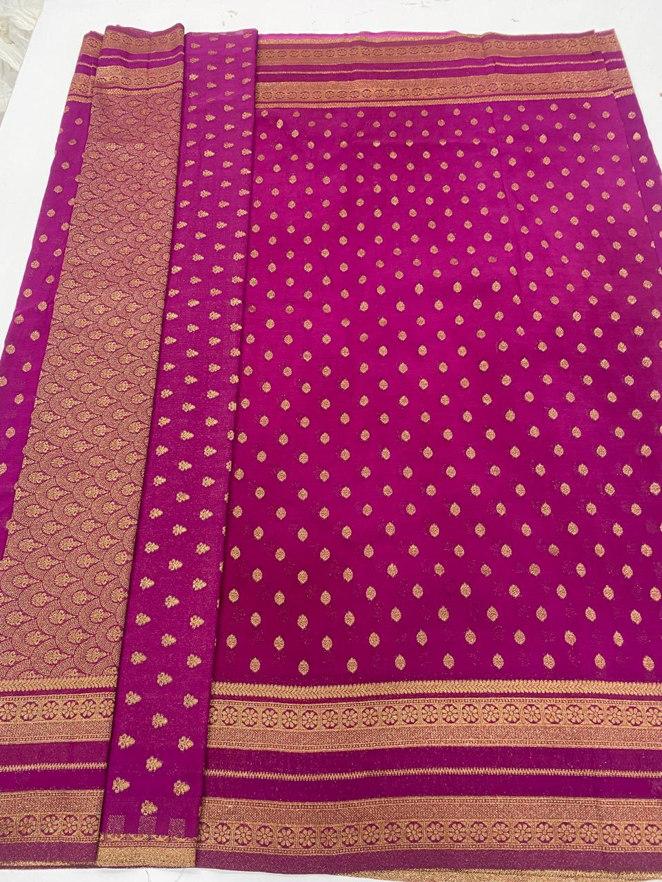 Khaddi Georgette Saree (3382A)