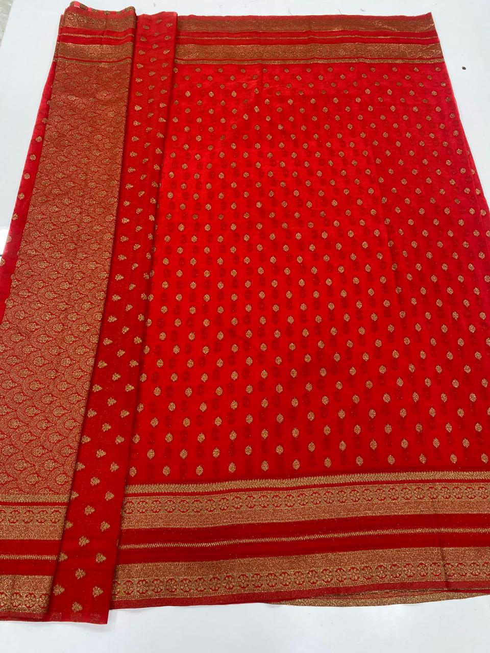 Khaddi Georgette Saree (3382A)