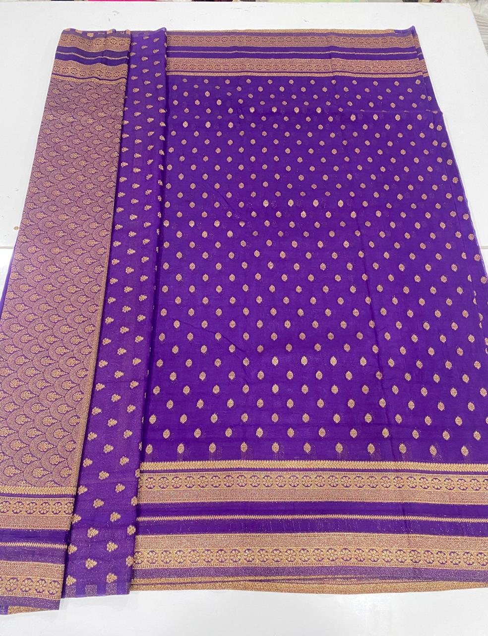 Khaddi Georgette Saree (3382A)