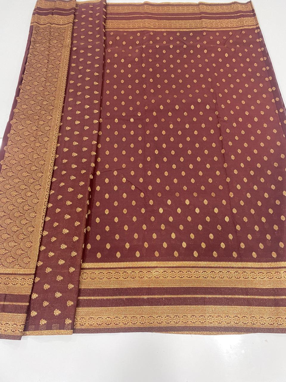 Khaddi Georgette Saree (3382A)