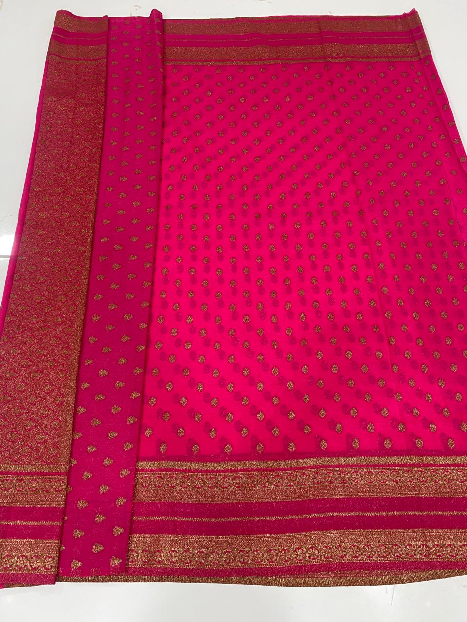 Khaddi Georgette Saree (3382A)