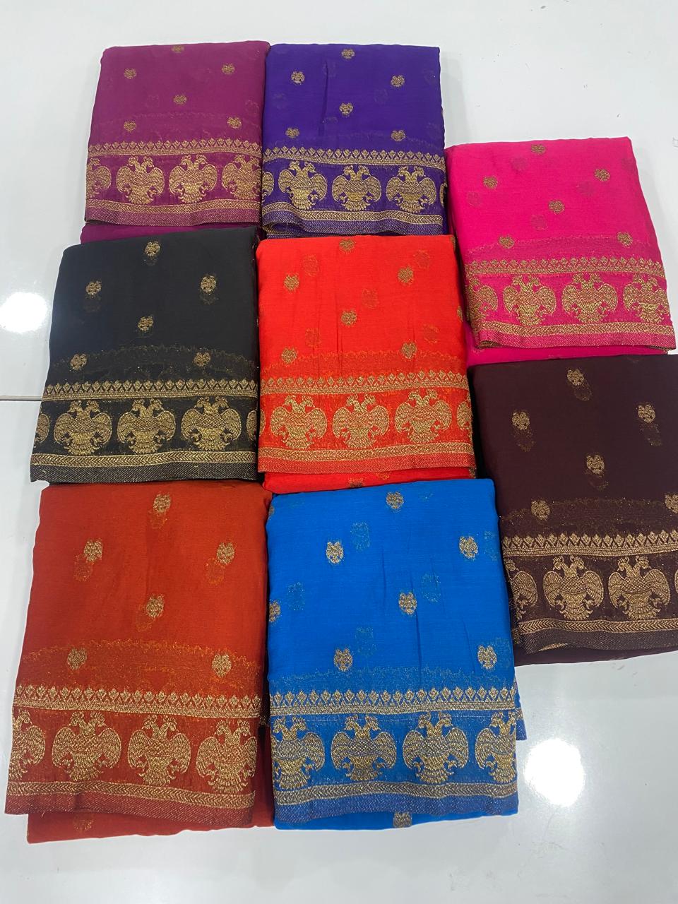 Khaddi Georgette Saree (3382B)