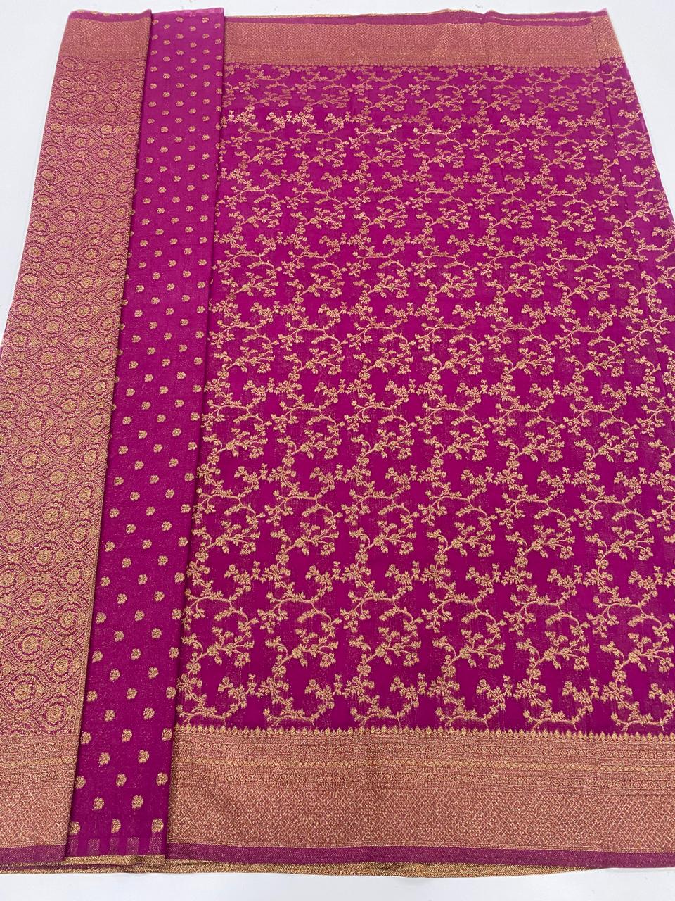 Khaddi Georgette Saree  (3382)