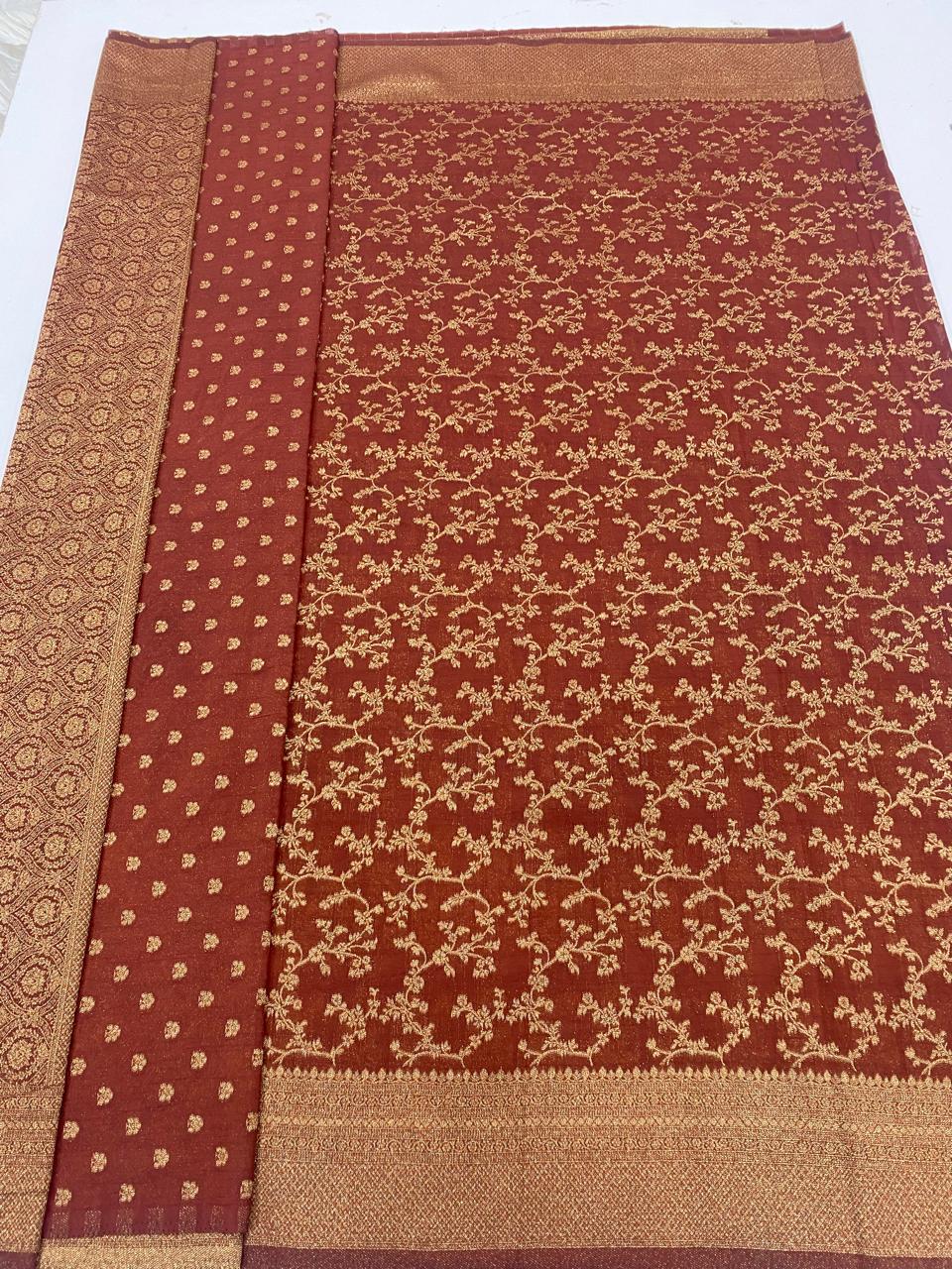 Khaddi Georgette Saree  (3382)