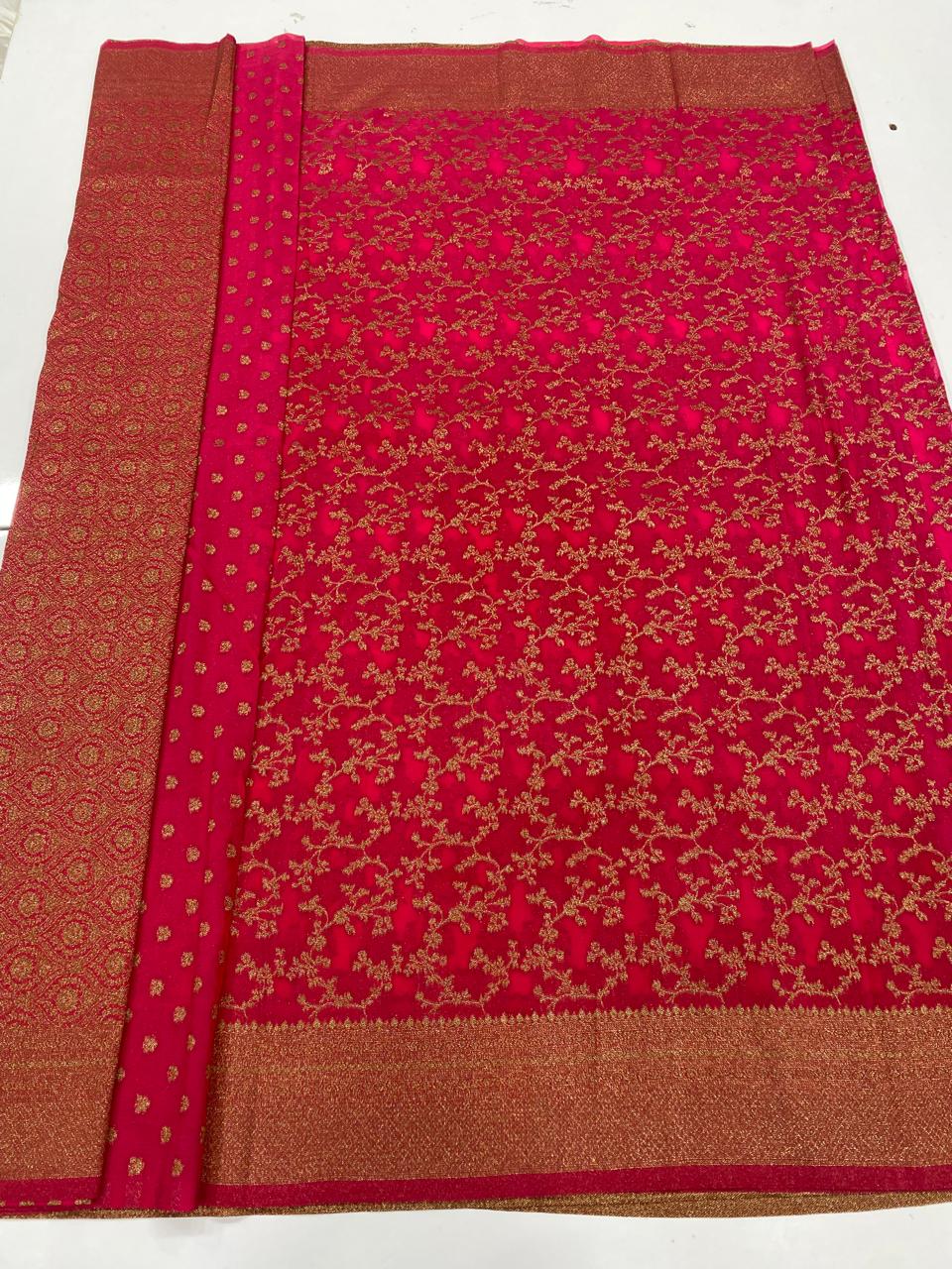 Khaddi Georgette Saree  (3382)