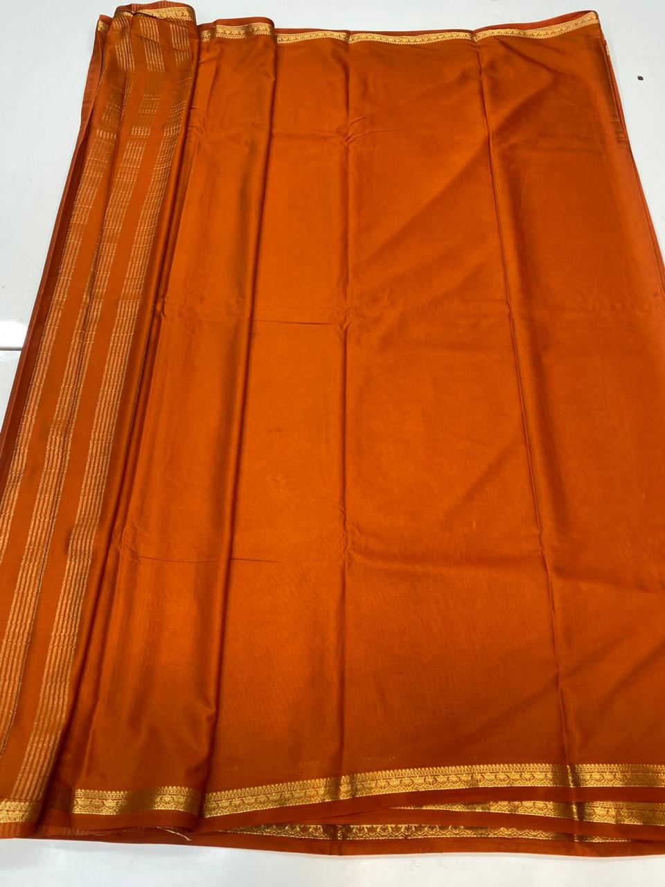 Mysore Crepe Self Saree  ( 3381-R16 )