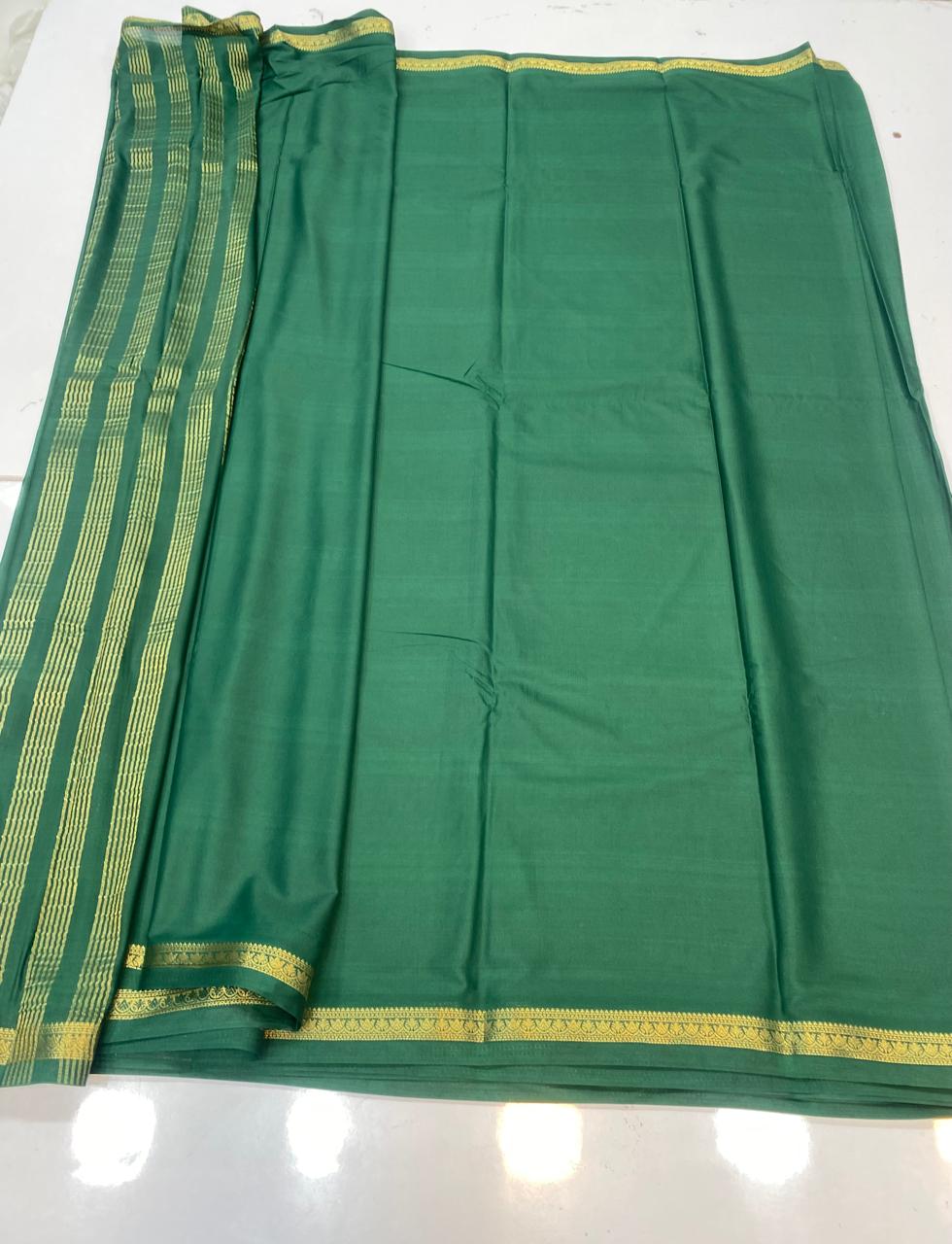 Mysore Crepe Self Saree  ( 3381-R16 )
