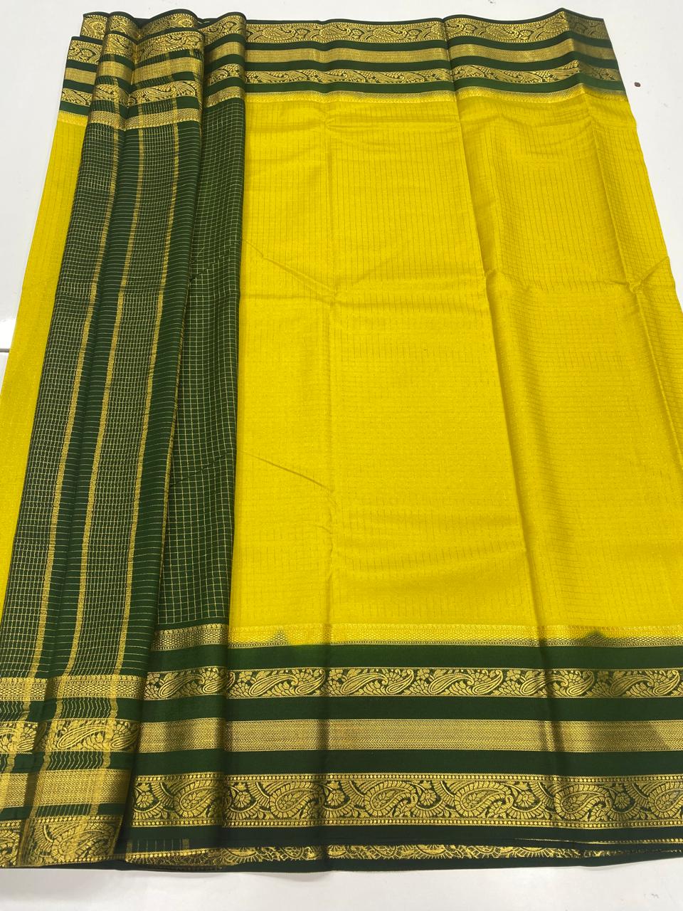 Crepe Georgette Chex Saree  ( 3366-R15 )