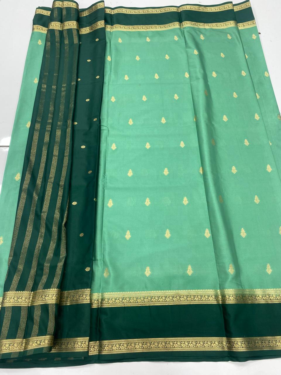 Mysore Crepe Butta Saree (3353B)