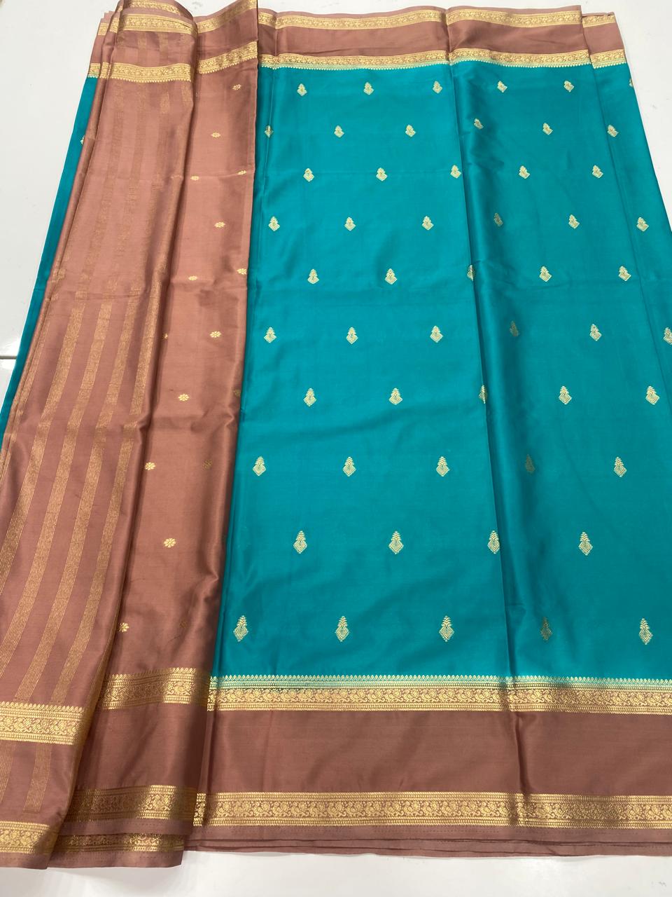Mysore Crepe Butta Saree (3353B)