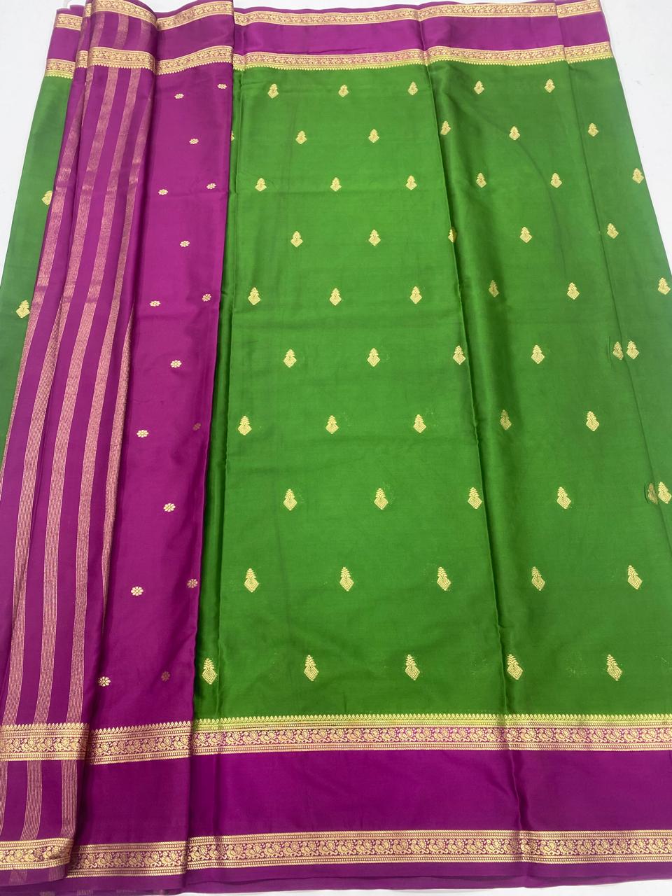 Mysore Crepe Butta Saree (3353B)