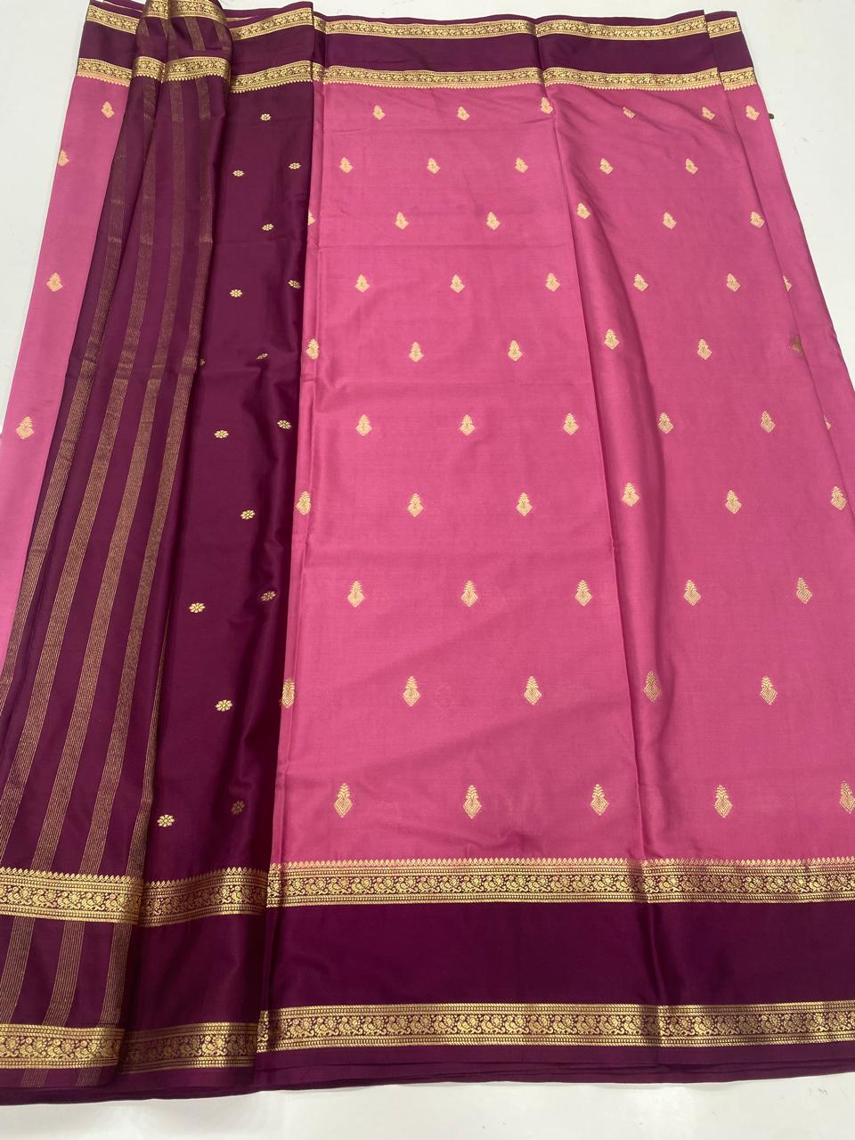 Mysore Crepe Butta Saree (3353B)