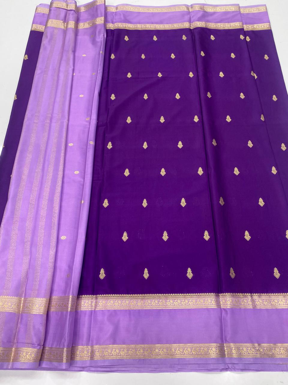 Mysore Crepe Butta Saree (3353B)