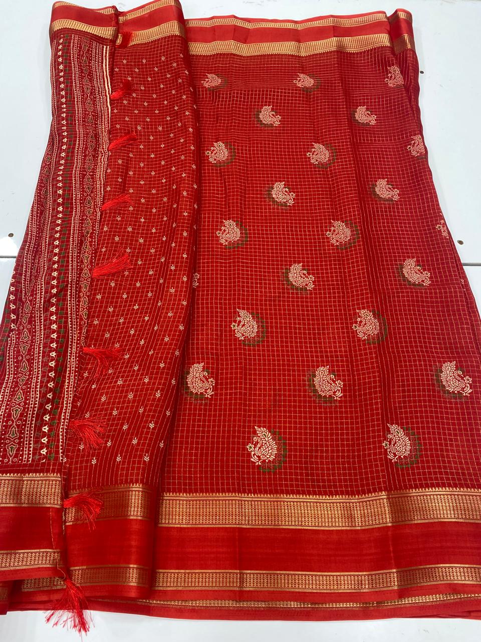 Fancy Georgette Print Saree (3297)