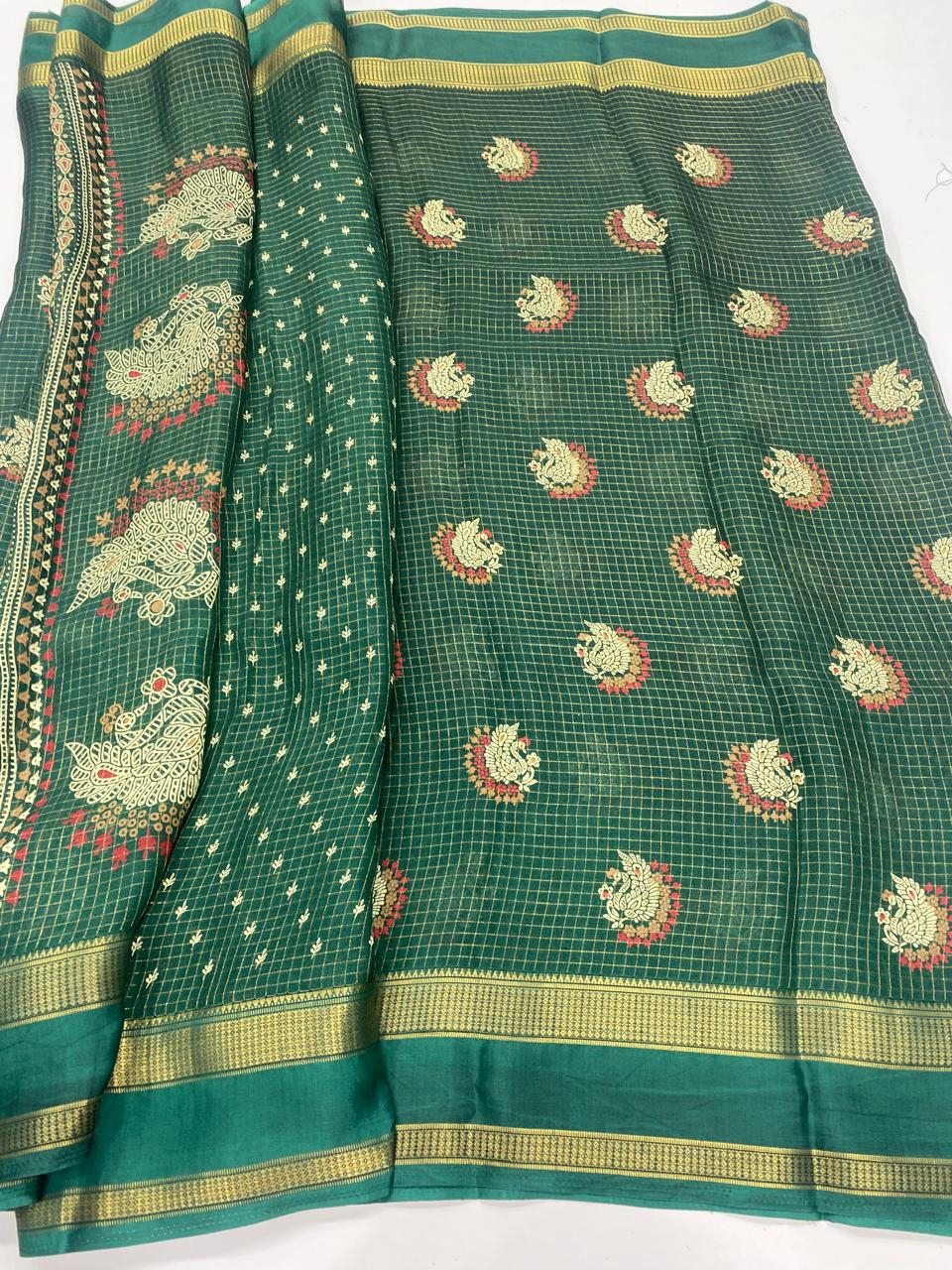 Fancy Georgette Print Saree (3297)
