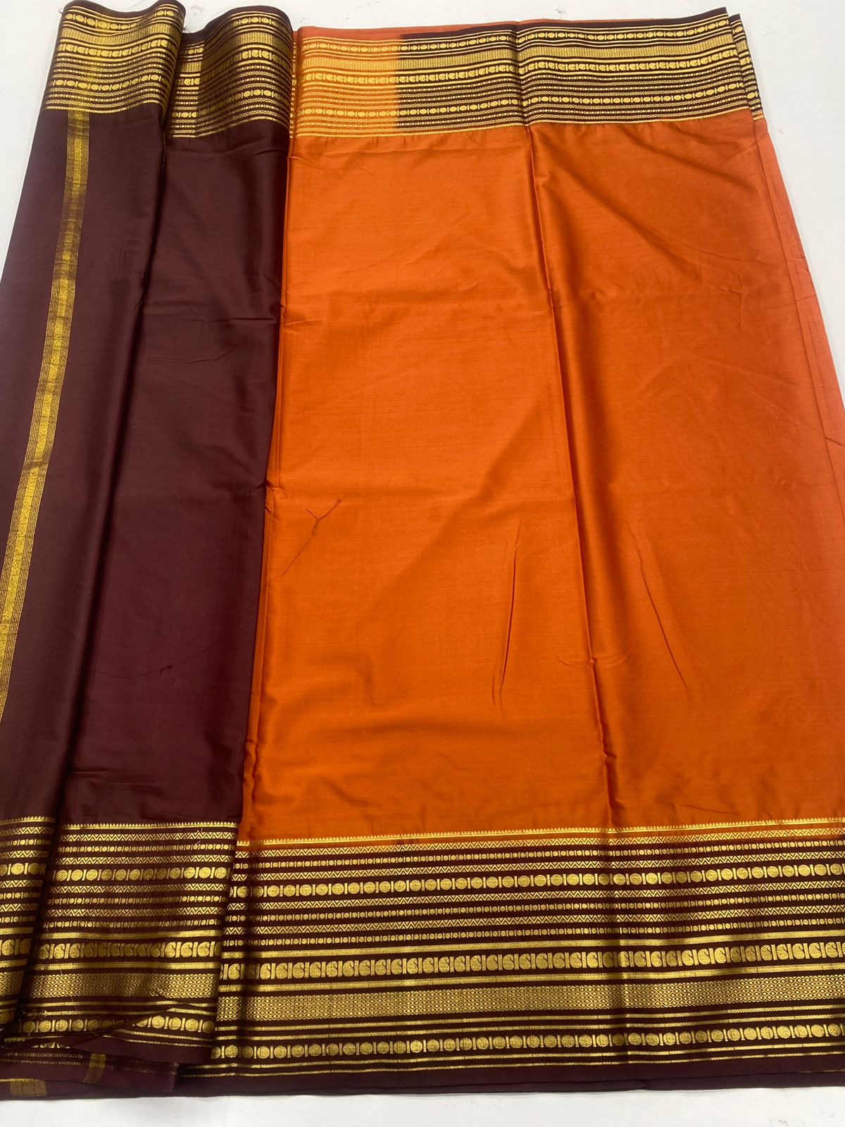 Mysore Crepe Zari Border Saree ( 3378A-R26 )