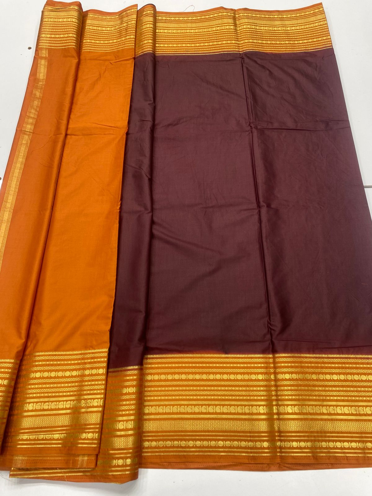 Mysore Crepe Zari Border Saree ( 3378A-R26 )