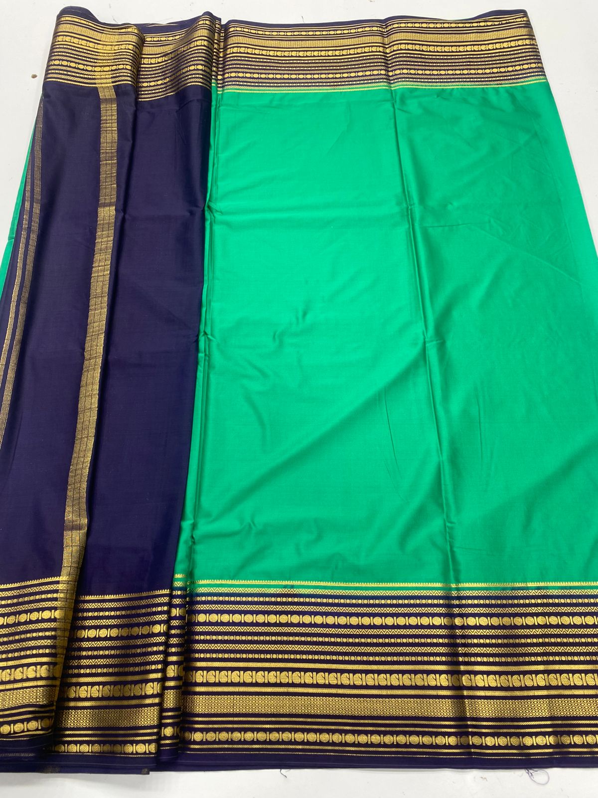 Mysore Crepe Zari Border Saree ( 3378A-R26 )