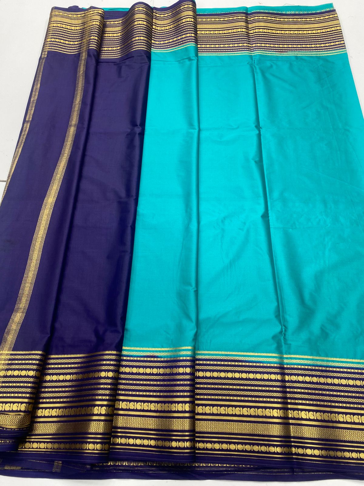 Mysore Crepe Zari Border Saree ( 3378A-R26 )