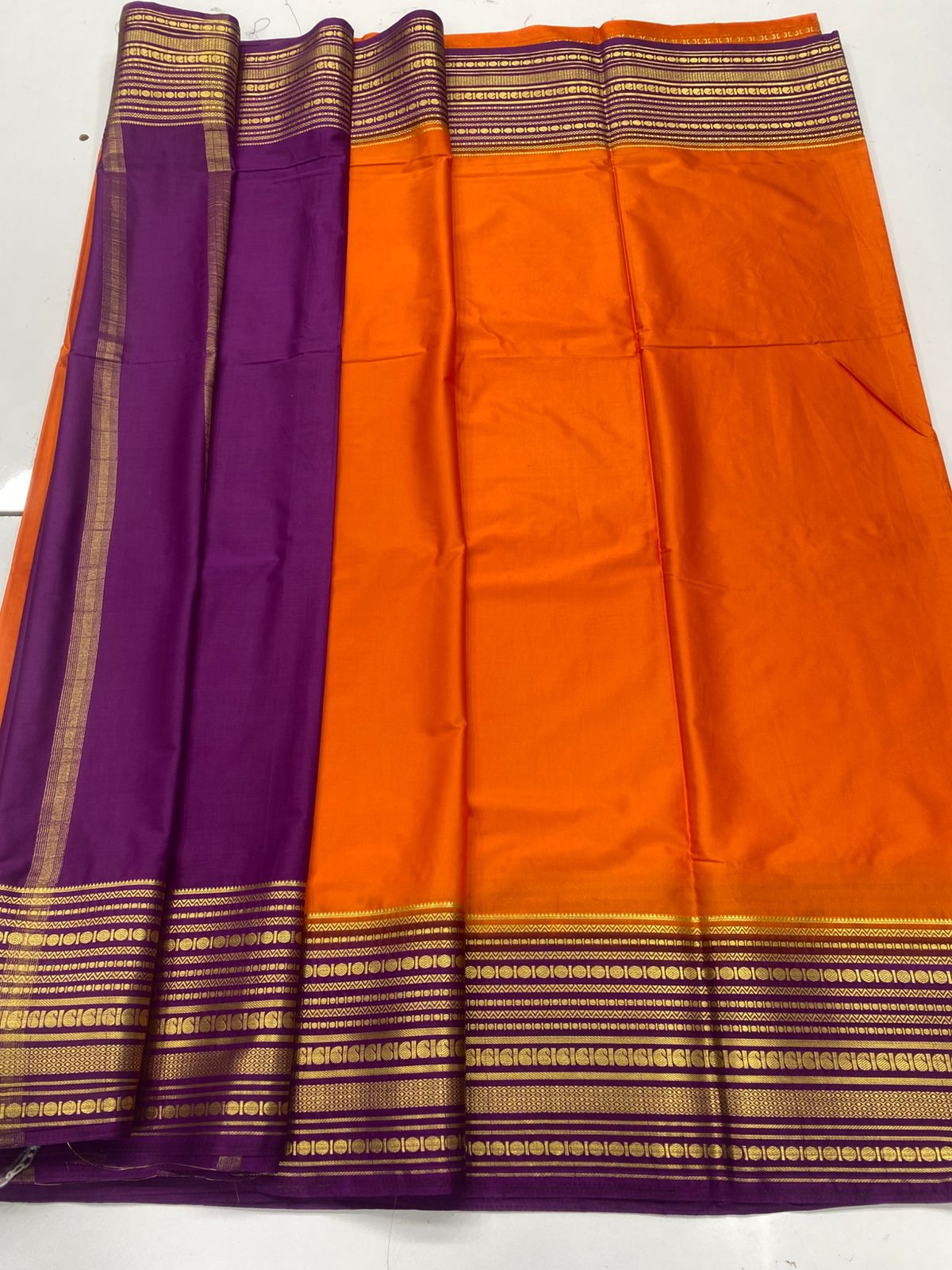 Mysore Crepe Zari Border Saree ( 3378A-R26 )