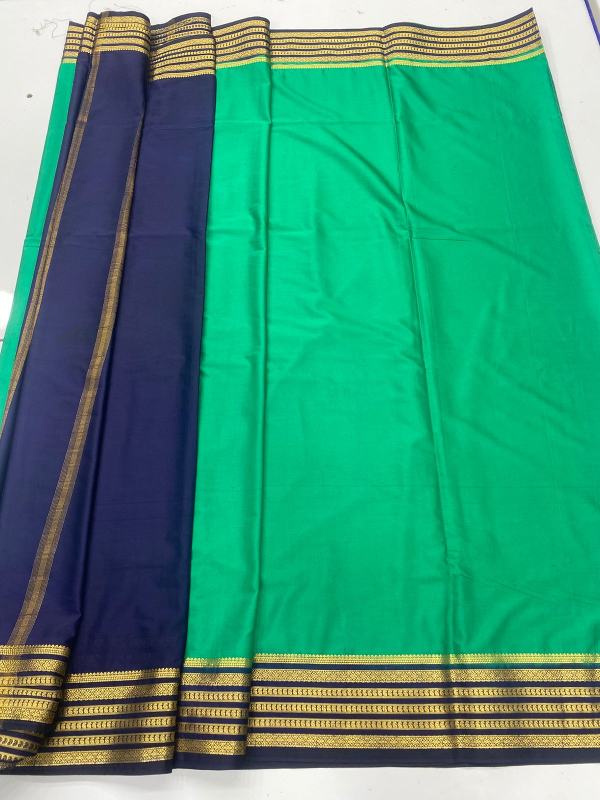 Mysore Crepe Zari Border Saree ( 3378B-R21 )