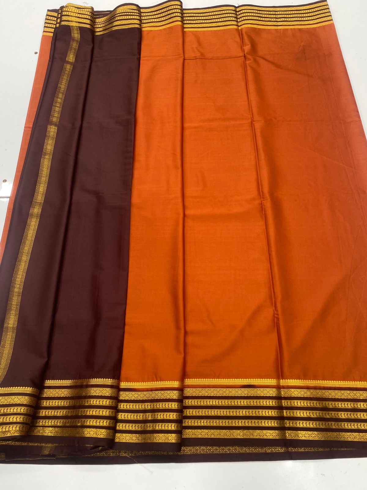 Mysore Crepe Zari Border Saree ( 3378B-R21 )