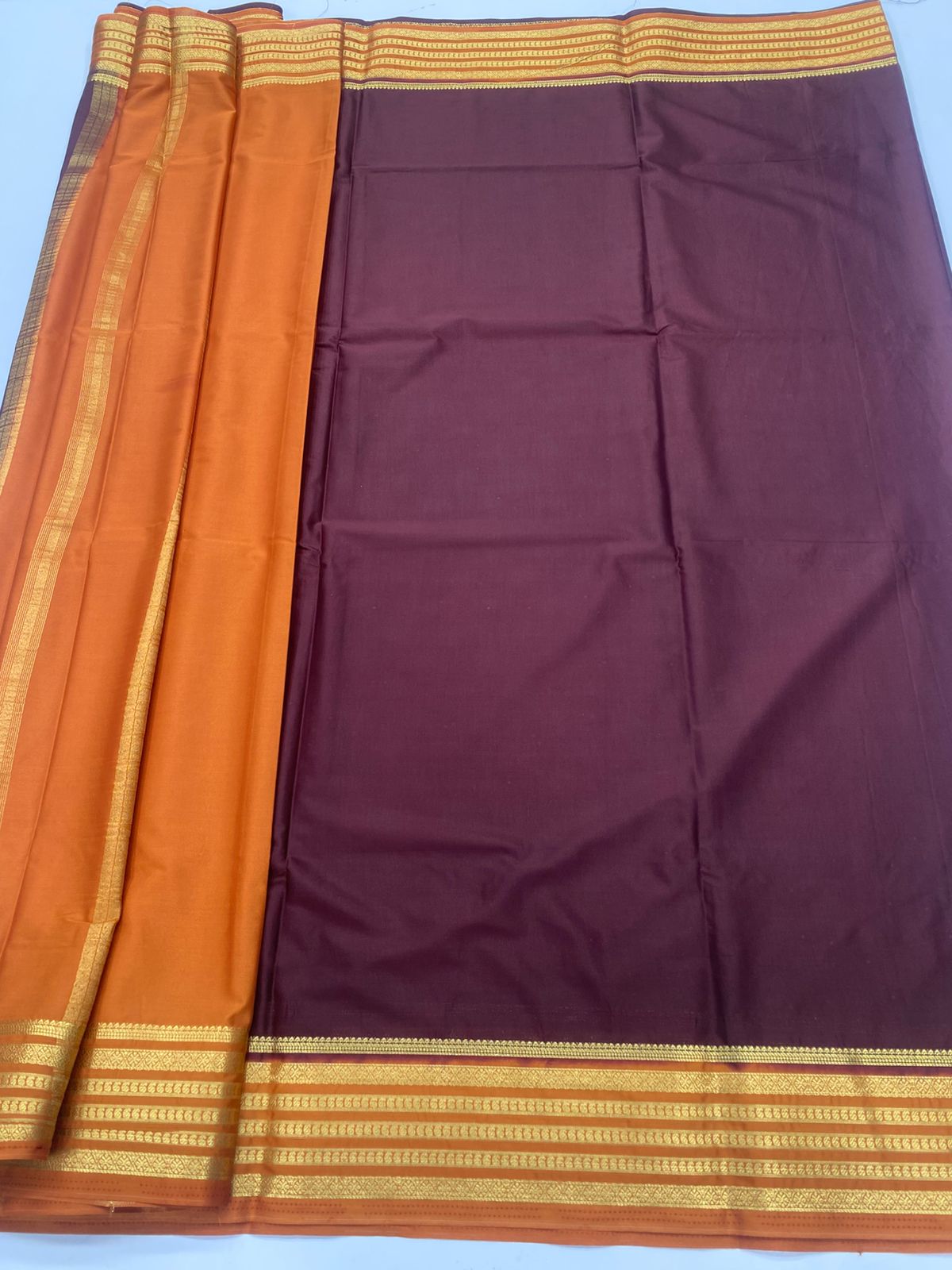 Mysore Crepe Zari Border Saree ( 3378B-R21 )