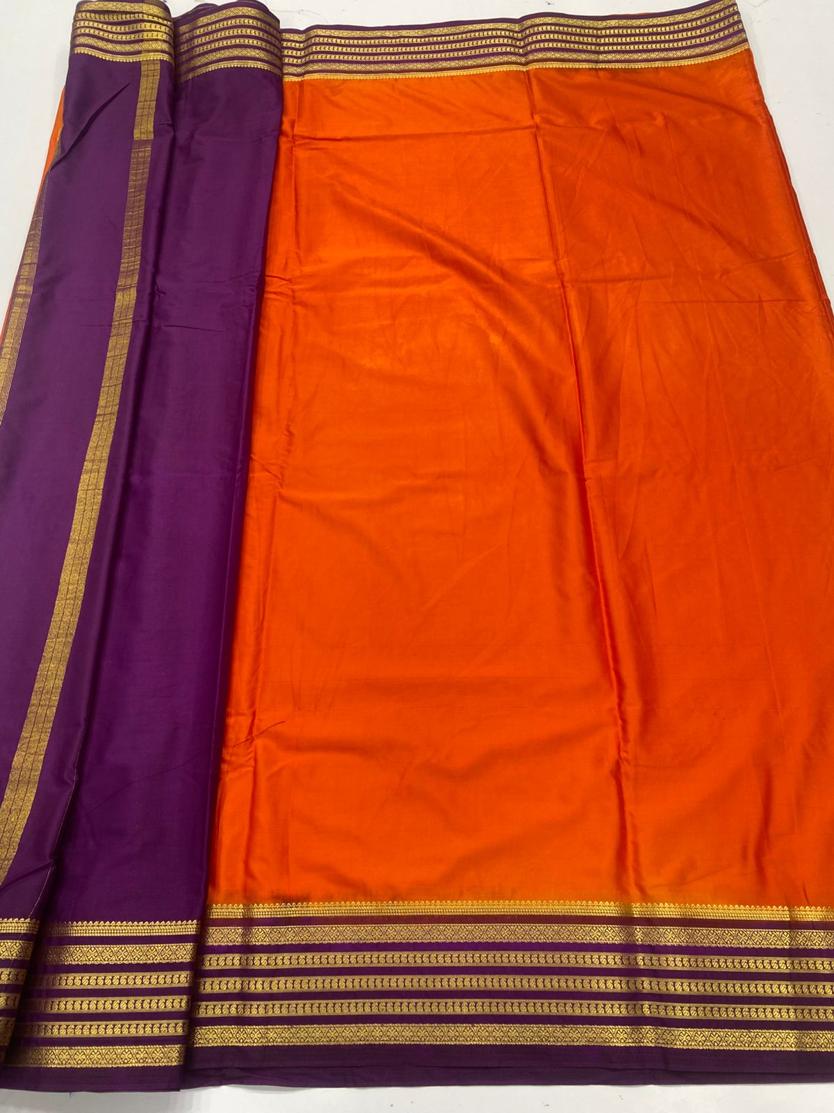 Mysore Crepe Zari Border Saree ( 3378B-R21 )
