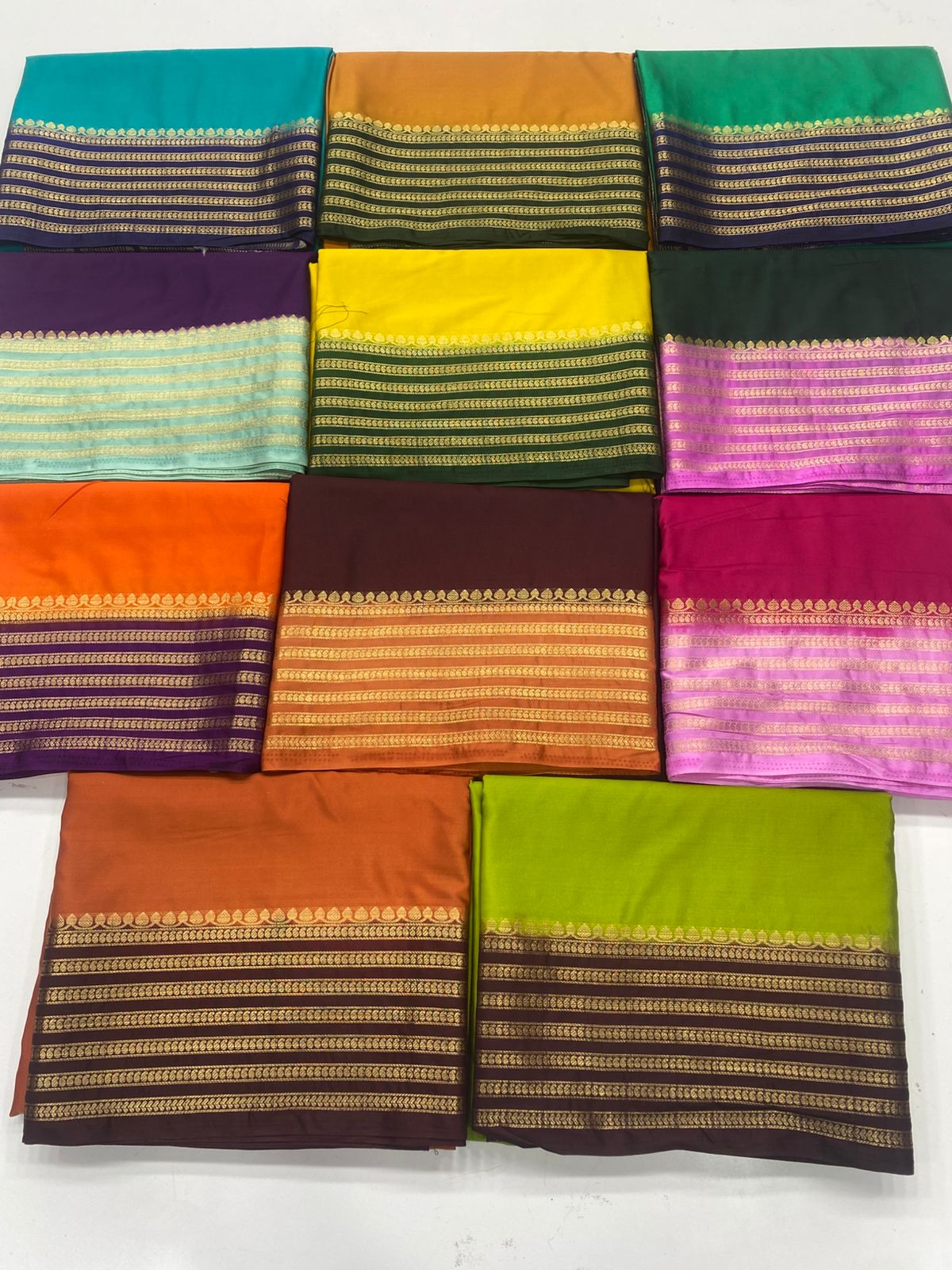 Mysore Crepe Zari Border Saree ( 3378C-R20 )
